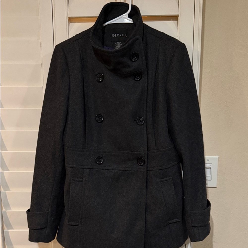GEORGE Women's Charcoal Peacoat